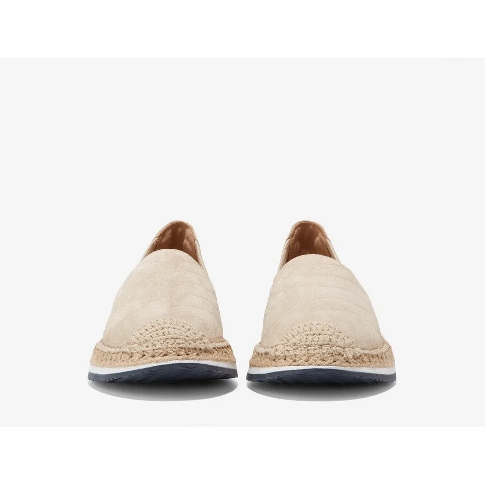$130 NWOB COLE HAAN Cloudfeel Stitchlite Espadrilles Tan Wedge Flats Wmns Sz 9.5